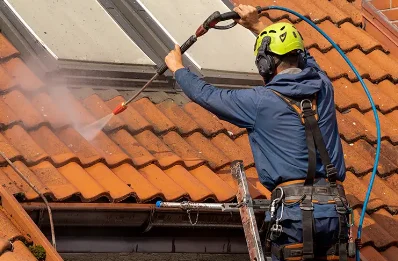 Démoussage et hydrofuge de toiture à Mayres